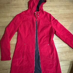 Calvin Klein Red Hooded Jacket